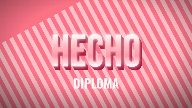 Diploma: Oro sobre estudio, para un certificado o un cierre de curso.
