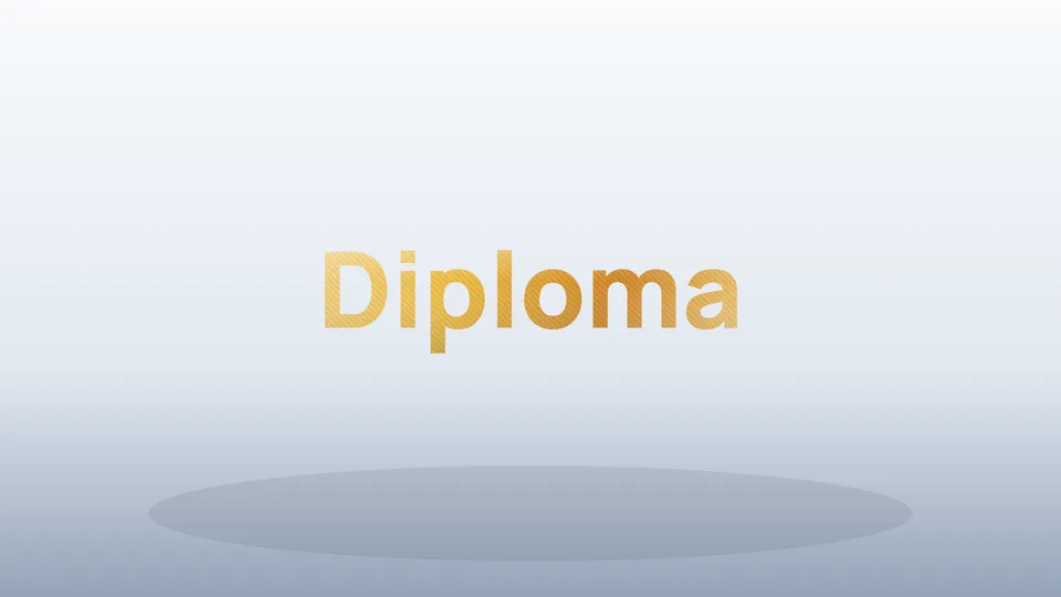 Diploma, ejemplo Diploma