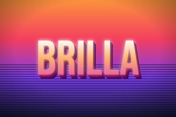 Caramelo fresa, ejemplo Brilla
