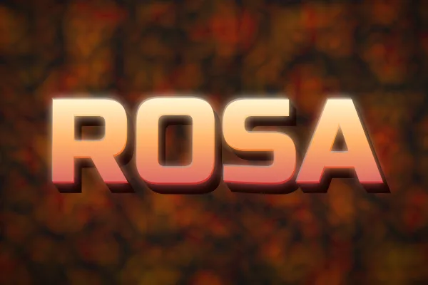Cromo rosa, ejemplo Rosa