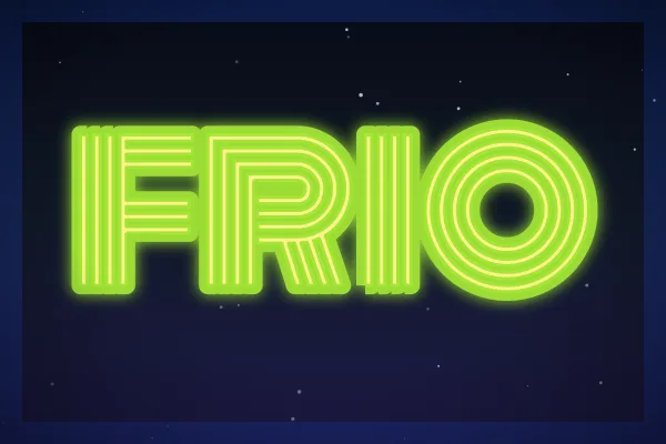 Escarcha fina, ejemplo Frío