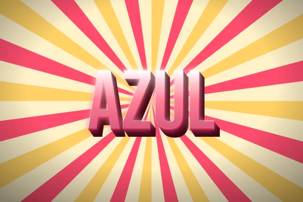 Globo azul, ejemplo Azul