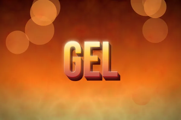 Líquido rosa, ejemplo Gel