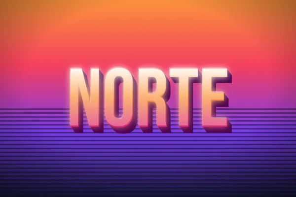 Neón rosa, ejemplo Norte