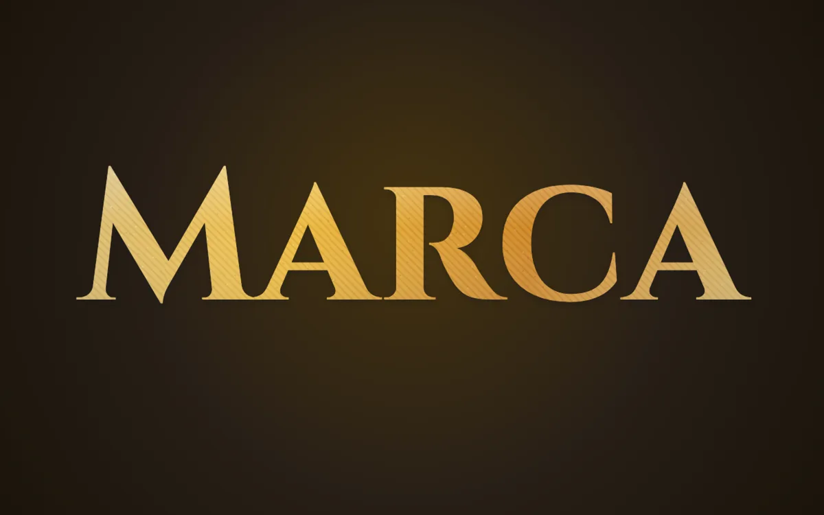 Oro de logo, ejemplo Marca