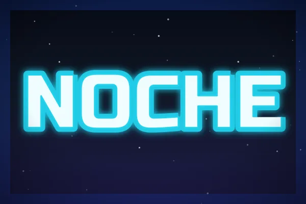 Polvo de estrellas, ejemplo Noche