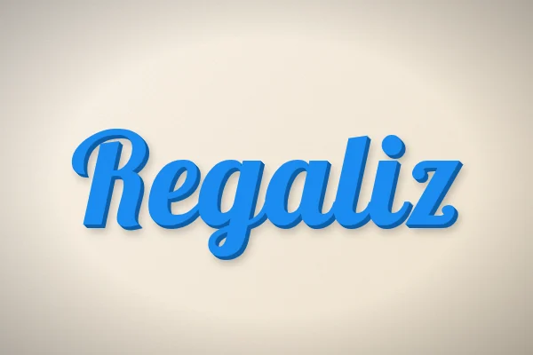 Regaliz, ejemplo Tira