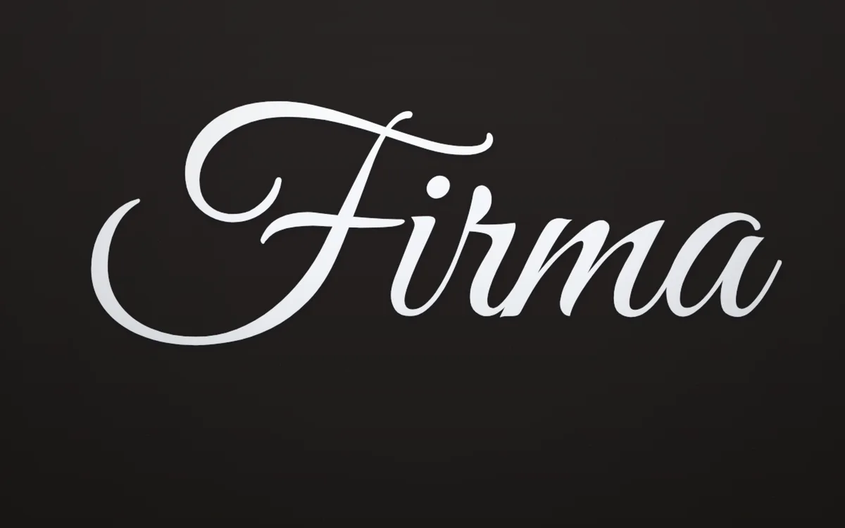 Relieve blanco, ejemplo Firma