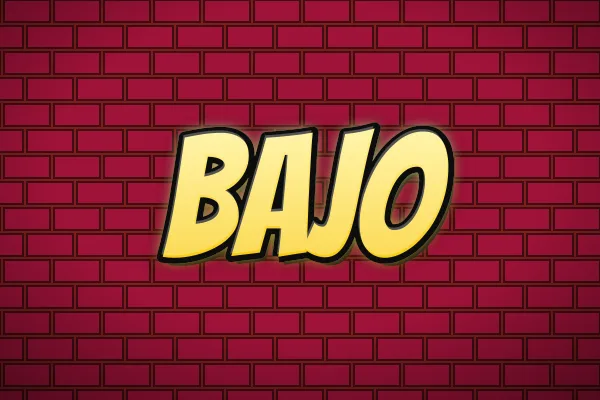 Relieve hundido, ejemplo Bajo