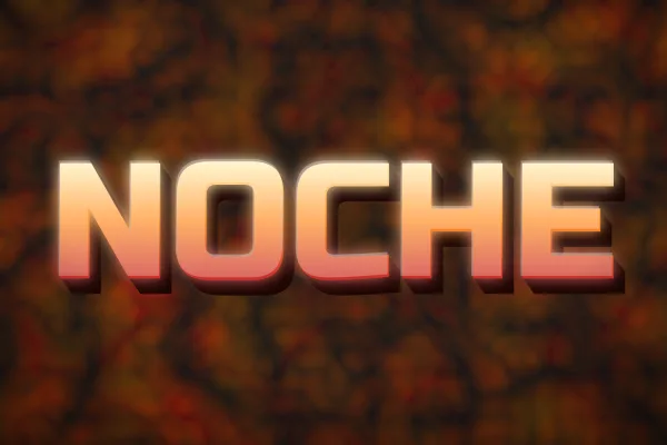Terciopelo, ejemplo Noche