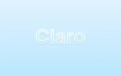 Cristal claro, ejemplo Claro