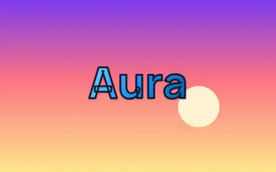 Degradado azul, ejemplo Aura