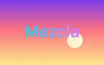 Magenta y cian, ejemplo Mezcla