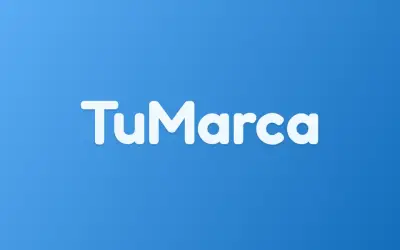 Estilo icono de app. Letra estilo aplicación: blanca sobre azul. Sin icono de tienda.