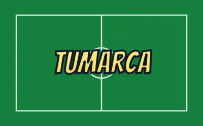 Estilo grada. Letra estilo afición: cartel de estadio en amarillo y azul.