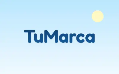 Estilo ventana de sistema. Letra estilo software: suave, azul y redonda.