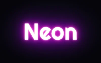Neón violeta, ejemplo Onda