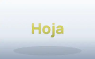 Oro verde, ejemplo Hoja
