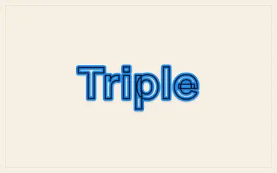 Triple línea, ejemplo Triple